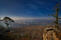Star trails over Mt. Magazine