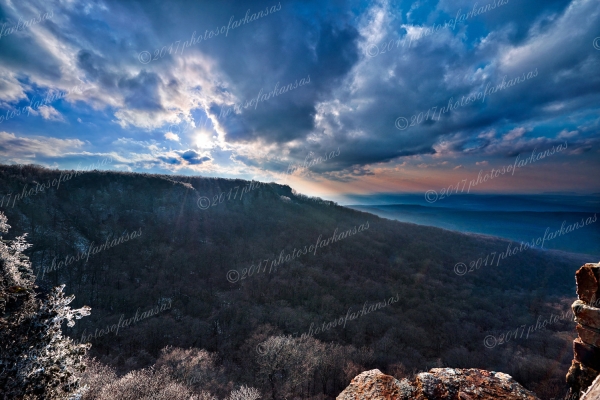 04 Sunset Over Cameron Bluff On Mt Magazine - Professional arkansas_ouachita_gallery_no_1 photography by Paul Caldwell