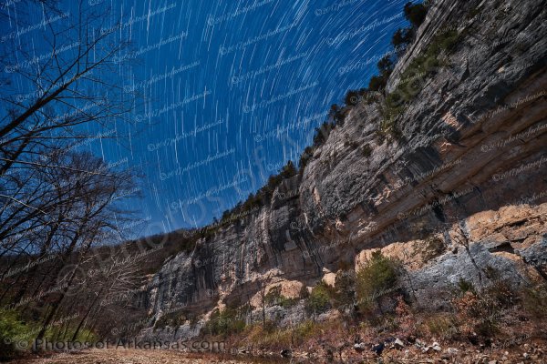 03 January Night Skies Over Roark Bluff On The Buffalo River - Professional arkansas_ozark_gallery_no_1 photography by Paul Caldwell