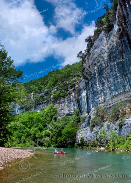 13 Early Summer Skies At Roark Bluff On The Buffalo River - Professional arkansas_ozark_gallery_no_1 photography by Paul Caldwell