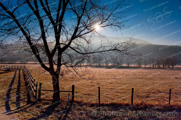 16 Moonset In The Boxley Valley Buffalo National River - Professional arkansas_ozark_gallery_no_1 photography by Paul Caldwell