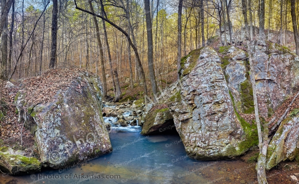 19 Boulders And Creek On White Oak Mountain - Professional arkansas_ozark_gallery_no_1 photography by Paul Caldwell