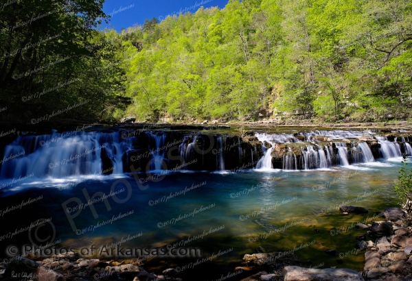 24 Springtime At Richland Falls - Professional arkansas_ozark_gallery_no_1 photography by Paul Caldwell