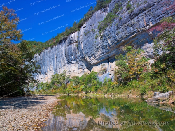 34 Early Fall View Of Roark Bluff On The Buffalo River - Professional arkansas_ozark_gallery_no_1 photography by Paul Caldwell