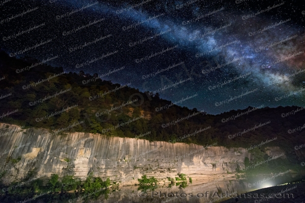 36 Milky Way Over Buffalo Point - Professional arkansas_ozark_gallery_no_1 photography by Paul Caldwell