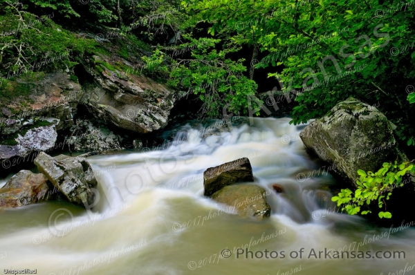 20 High Water After A Local Downpour On Falling Water Creek - Professional Arkansas Ozark Gallery No 2 photography by Paul Caldwell