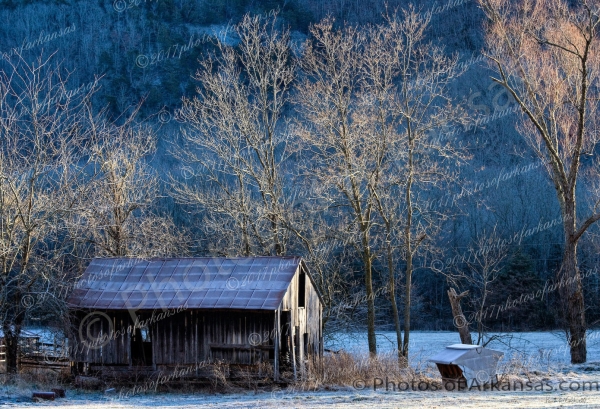 26 Wintertime Sunrise In The Boxley Valley - Professional Arkansas Ozark Gallery No 2 photography by Paul Caldwell