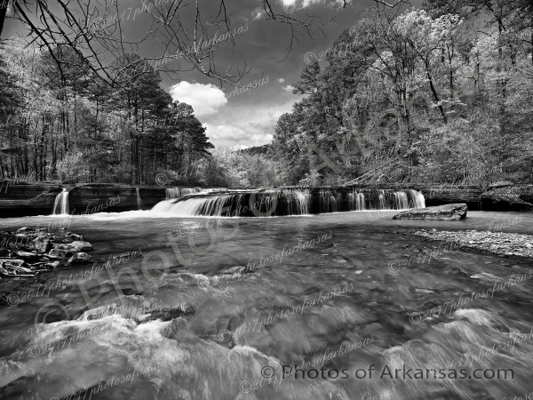 30 Haw Creek Falls In Late April Running High After A Rain - Professional Arkansas Ozark Gallery No 2 photography by Paul Caldwell