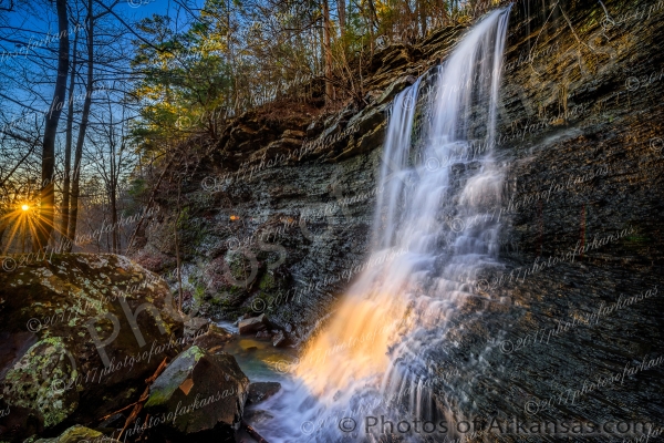 31 Sunset Falls On Mt Magazine - Professional Arkansas Ozark Gallery No 2 photography by Paul Caldwell