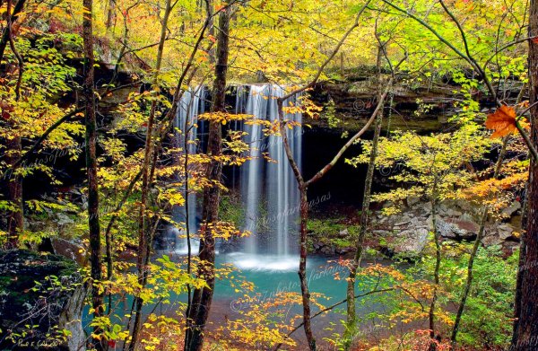 01.4 Fall View Of Dry Creek Falls In Searcy County - Professional arkansas_ozark_gallery_no_3 photography by Paul Caldwell