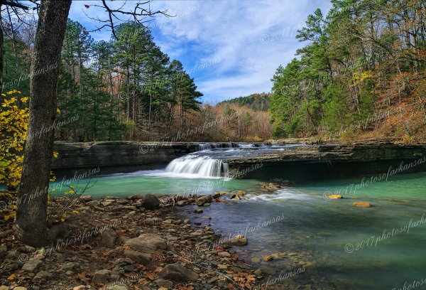02 3 Fall At Haw Creek Falls In The Arkansas Ozarks - Professional arkansas_ozark_gallery_no_3 photography by Paul Caldwell