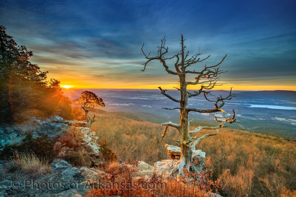 02 Wintertime Sunrise On Mt Magazine - Professional arkansas_ozark_gallery_no_3 photography by Paul Caldwell