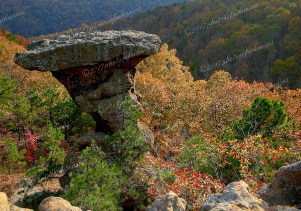 09 Single Feature At Pedestal Rocks Scenic Area - Professional arkansas_ozark_gallery_no_3 photography by Paul Caldwell