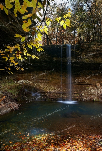 13 Low Water In October At Dry Creek Falls - Professional arkansas_ozark_gallery_no_3 photography by Paul Caldwell
