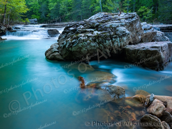 26 Late Springtime At 6 Finger Falls On Falling Water Creek - Professional arkansas_ozark_gallery_no_3 photography by Paul Caldwell