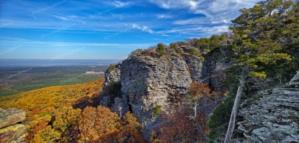 32 Fall View From Cameron Bluff Looking The The North - Professional arkansas_ozark_gallery_no_3 photography by Paul Caldwell
