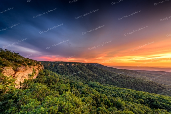 36 Sunset On Mt Magazine Near Cameron Bluff - Professional arkansas_ozark_gallery_no_3 photography by Paul Caldwell
