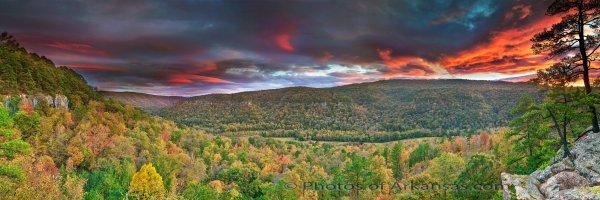 38 Sunset Over Big Piney Creek - Professional arkansas_ozark_gallery_no_3 photography by Paul Caldwell