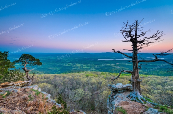 33 Springtime Sunset From The Summit Of Mt Magazine - Professional Arkansas River Valley Gallery No 1 photography by Paul Caldwell