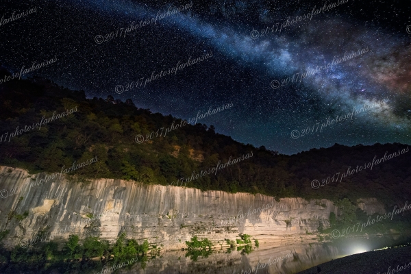17 Milky Way Over Buffalo Point Buffalo National River - Professional Buffalo River photography by Paul Caldwell