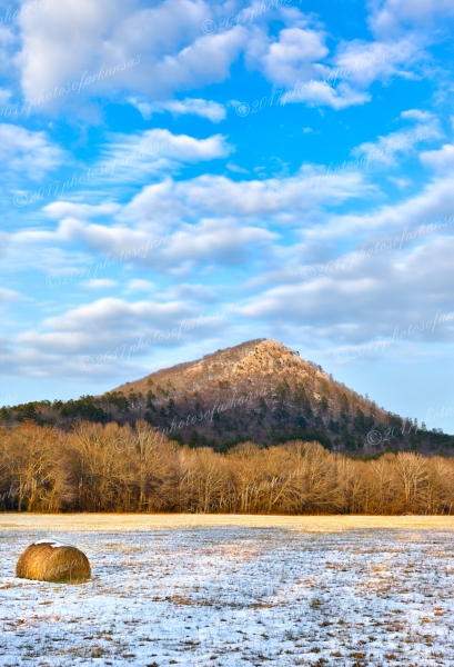 24 Winterime View Of Pinnacle Mountain - Professional My Favorites Gallery photography by Paul Caldwell