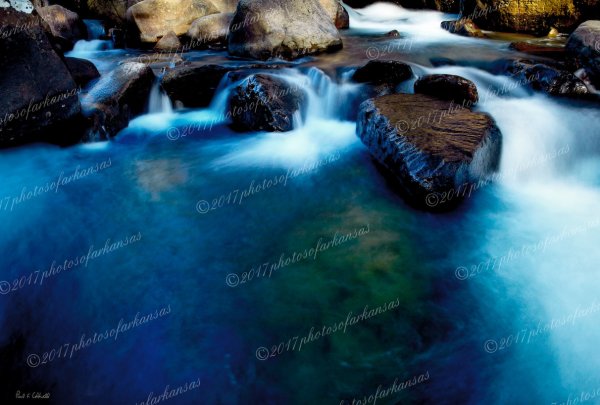02 Blue Water And Rock - Professional Natural Abstracts Gallery No 1 photography by Paul Caldwell