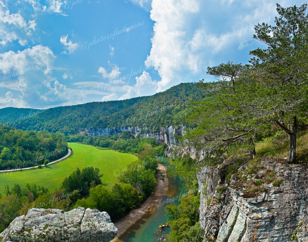01 Summer Storm Over Roark Bluff On The Buffalo River - Professional New Photography 2026 photography by Paul Caldwell