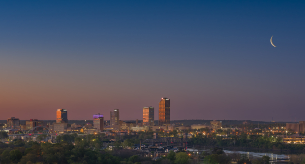 27 View Of Little Rock From Fort Roots Crop - Professional New Photography 2026 photography by Paul Caldwell