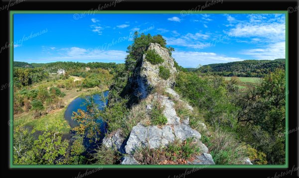 02.1 Early Fall Vista At The Narrows Of The Buffalo River - Professional Panoramas Of Arkansas photography by Paul Caldwell