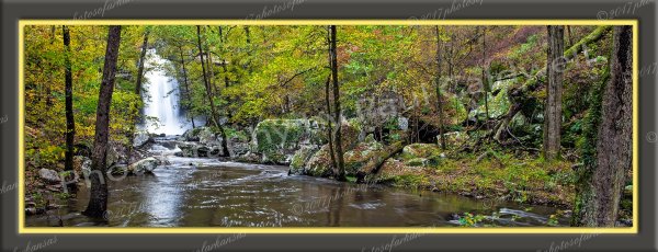 02.2 High Water Running At Cedar Falls On Petit Jean Mountain - Professional Panoramas Of Arkansas photography by Paul Caldwell