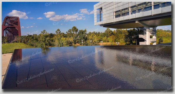 03 Clinton Library Reflections - Professional Panoramas Of Arkansas photography by Paul Caldwell
