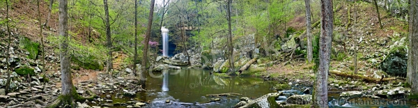 08 Cedar Falls On Mt Magazine In Early Springtime - Professional Panoramas Of Arkansas photography by Paul Caldwell