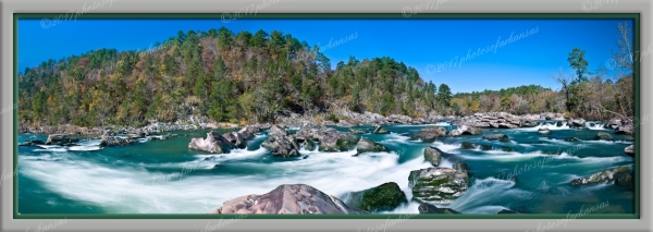 09 Cossatot Falls - Professional Panoramas Of Arkansas photography by Paul Caldwell