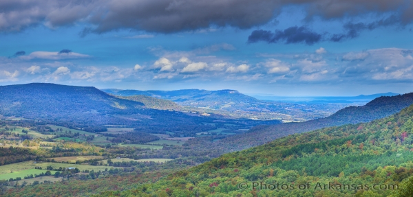 30 Mid Morning View Toward Red Rock From Sams Throne - Professional Panoramas Of Arkansas photography by Paul Caldwell