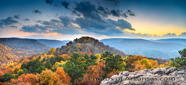 33 Late Evening Light At Sams Throne - Professional Panoramas Of Arkansas photography by Paul Caldwell