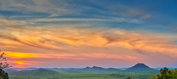 40 Sunset Maumelle Valley And Pinnacle Mountain - Professional Panoramas Of Arkansas photography by Paul Caldwell