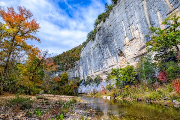 18 Late Fall Afternoon On The Buffalo River Looking Towards Roark Bluff - Professional Recent Photography photography by Paul Caldwell