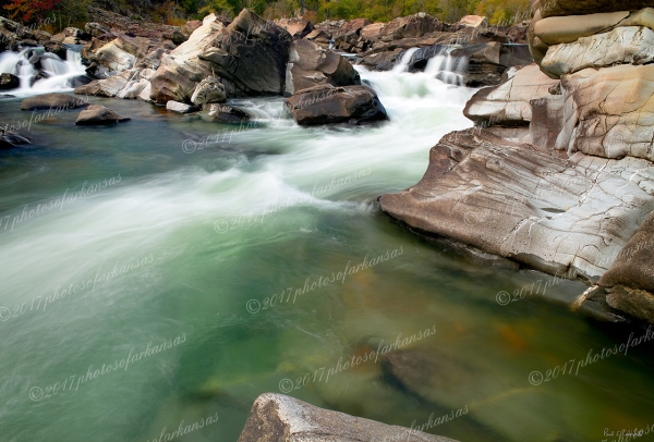 22 Sandstone And Current At Cossatot River Falls - Professional Recent Photography photography by Paul Caldwell