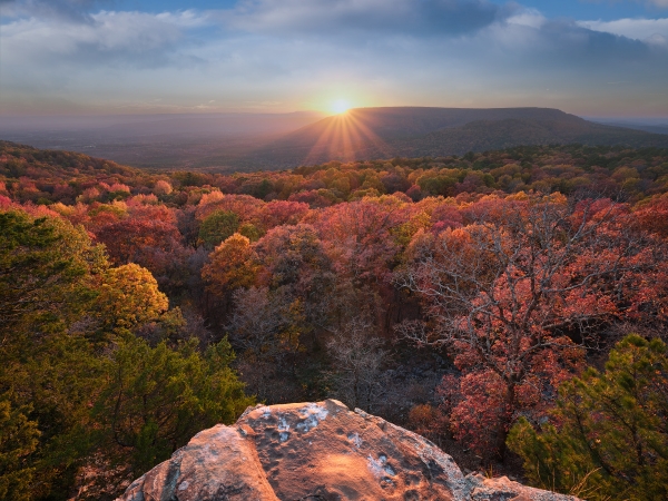 06 Sunset From Mt Nebo - Professional Stone Bank New Hq photography by Paul Caldwell