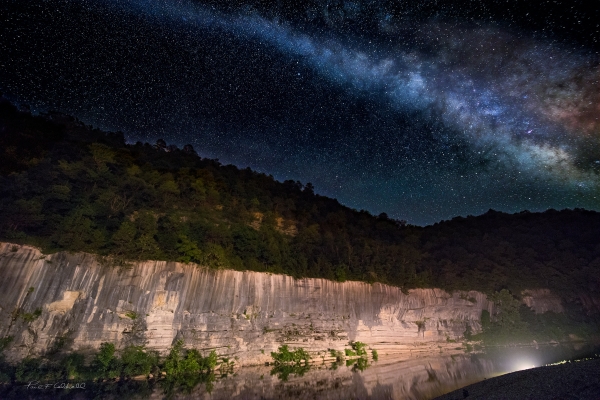 35 Buffalo Point And Milky Way - Professional Stone Bank New Hq photography by Paul Caldwell