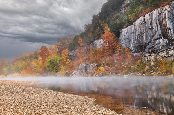 52 Fall Scene At Buffalo Point - Professional Stone Bank New Hq photography by Paul Caldwell