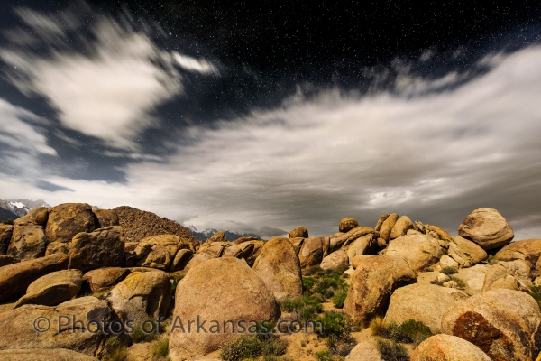 No09 Alabama Hills At Midnight Vr1 - Professional The Western States photography by Paul Caldwell