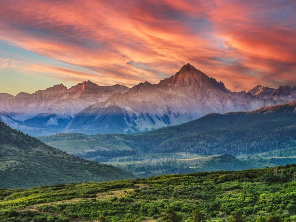 No17 Early Fall Sunrise Mt Sneffels Co - Professional The Western States photography by Paul Caldwell