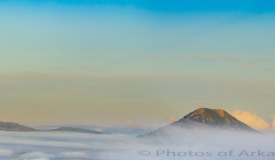 05/18/18 Featured Arkansas Photography--Foggy morning view of Pinnacle and the Maumelle Pinnacles