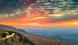 Featured Arkansas Landscape Photography--October sunrise on Mt Magazine