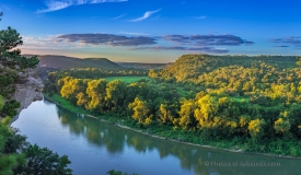09/22/16 Featured Arkansas Landscape Photography--Sunset at Calico Rock on the White River