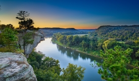 01/04/17 Featured Arkansas Photography--Sunset from Calico Rock on the White River