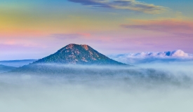 06/18/18 Featured Photography--Clearing morning fog at Pinnacle Mountain