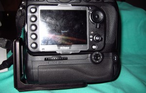Nikon MD-B12 installed on the Bottom of a NIkon D800