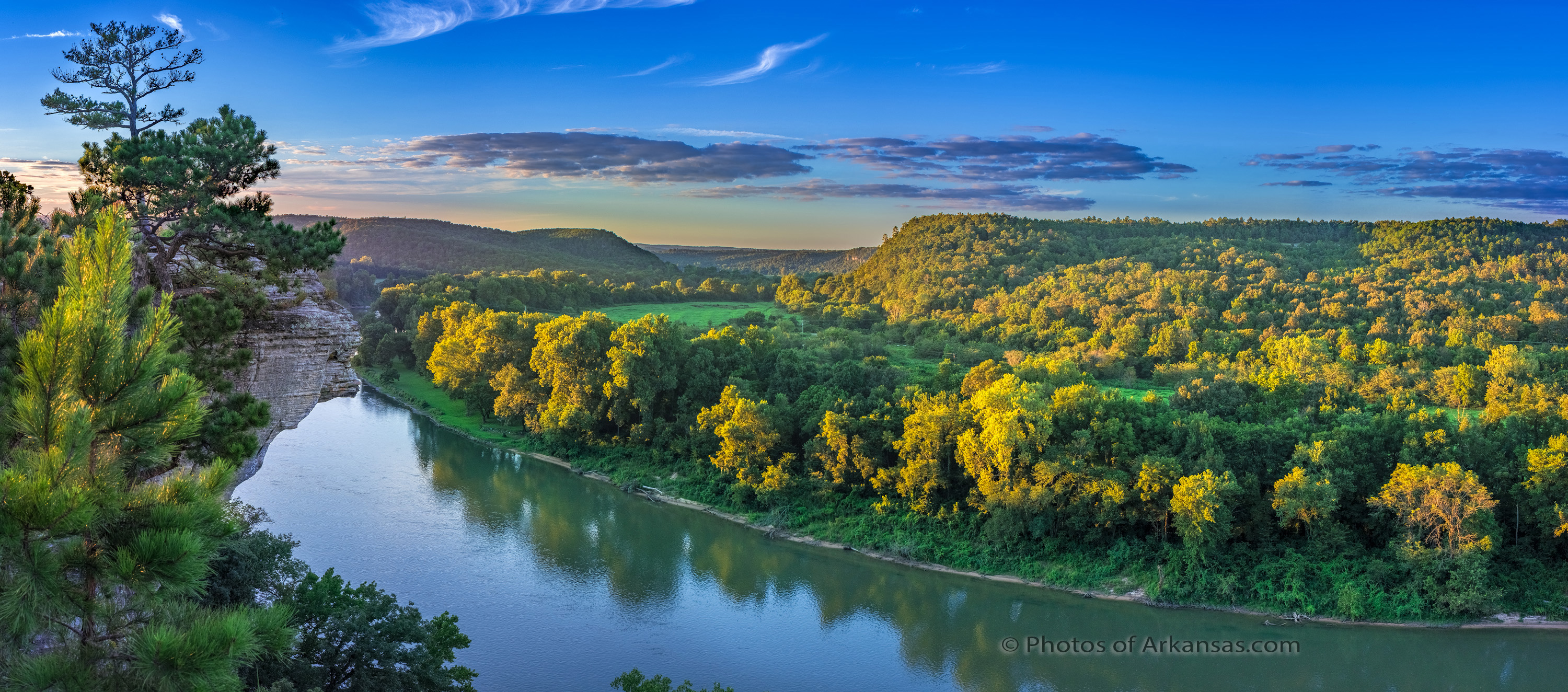 09/22/16 Featured Arkansas Landscape Photography-Sunset at Calico Rock on the White River ...